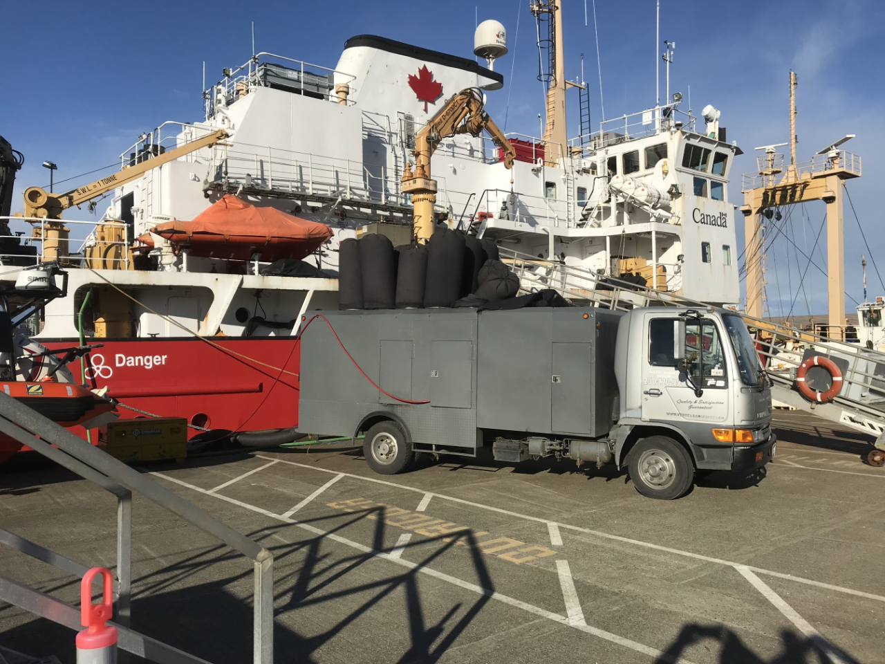 Pacific Power Vacuum duct cleaning truck in Greater Victoria
